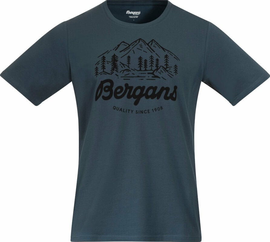 Outdoor T-Shirt Bergans Classic V2 Tee Men Orion Blue S T-Shirt