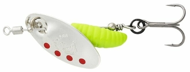 Blestivka Savage Gear Grub Spinners Silver Red Lime 2,2 g