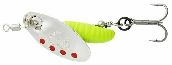 Spinner / Spoon Savage Gear Grub Spinners Silver Red Lime 2,2 g - 1
