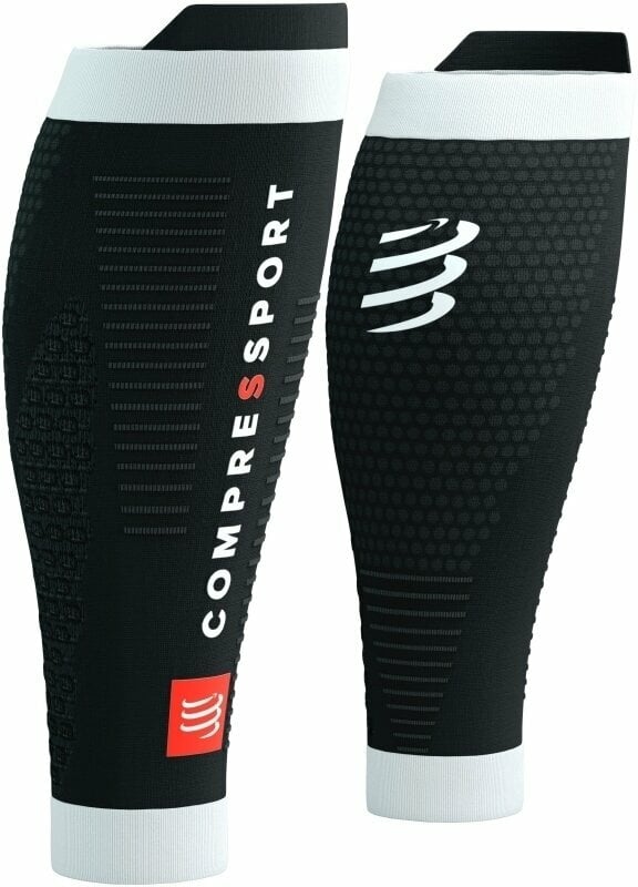 Calf covers for runners Compressport R2 3.0 Black/White T3 Calf covers for runners