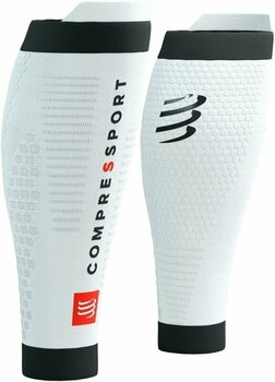 Calf covers for runners Compressport R2 3.0 White/Black T2 Calf covers for runners - 1