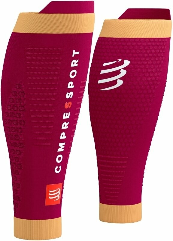 Calf covers for runners Compressport R2 3.0 Persian Red/Blazing Orange T2 Calf covers for runners