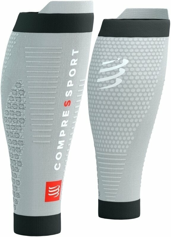 Calf covers for runners Compressport R2 3.0 Grey Melange/Black T1 Calf covers for runners