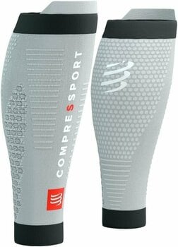 Calf covers for runners Compressport R2 3.0 Grey Melange/Black T1 Calf covers for runners - 1