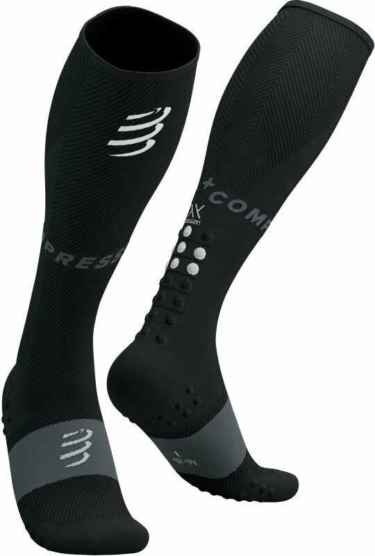 Κάλτσες Τρεξίματος Compressport Full Socks Oxygen Black T2 Κάλτσες Τρεξίματος