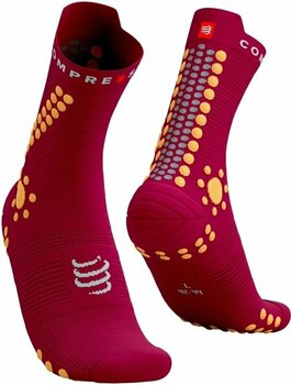 Hardloopsokken Compressport Pro Racing Socks v4.0 Trail Persian Red/Blazing Orange T3 Hardloopsokken - 1