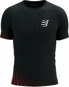 Running t-shirt with short sleeves
 Compressport Racing SS Tshirt M Black/High Risk Red L Running t-shirt with short sleeves - 1