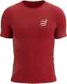 Compressport Performance SS Tshirt M High Risk Red/White S Running t-shirt with short sleeves