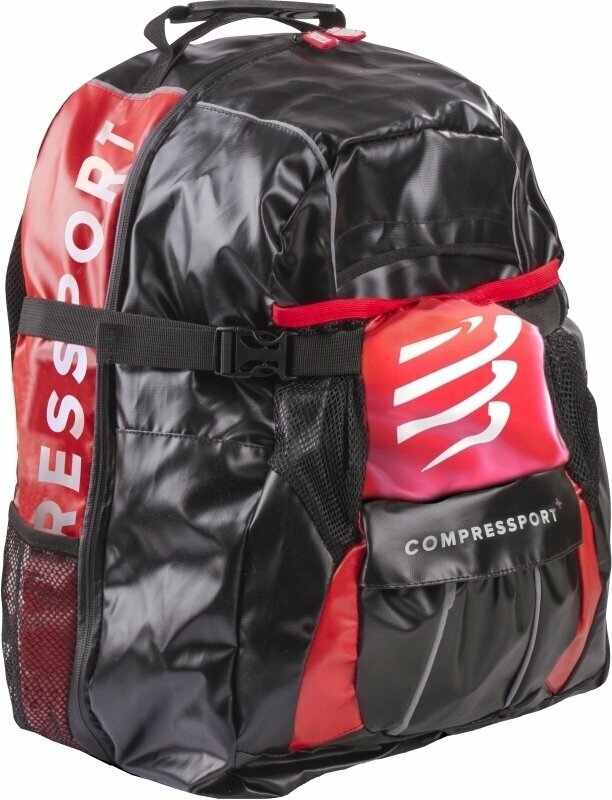 Futó hátizsák Compressport GlobeRacer Bag Black/Red UNI Futó hátizsák