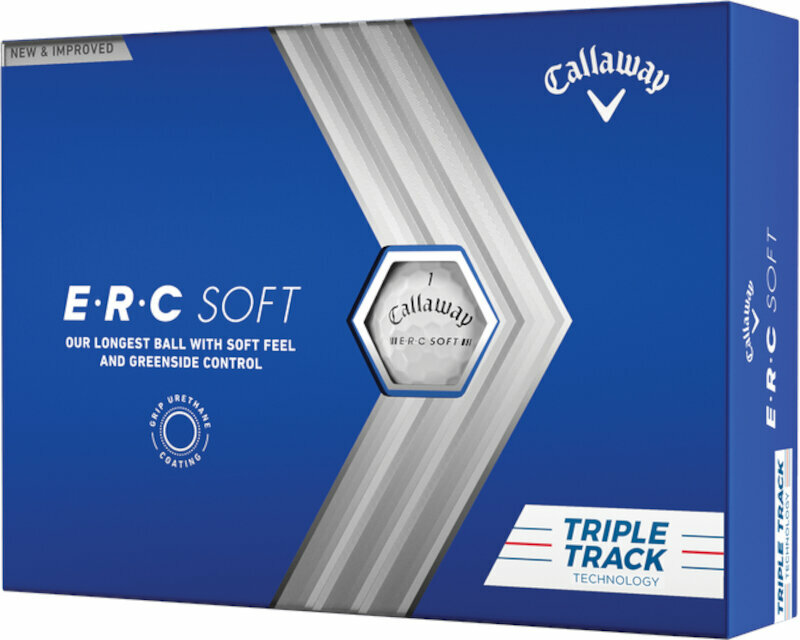 Нова топка за голф Callaway ERC Soft 2023 Triple Track White