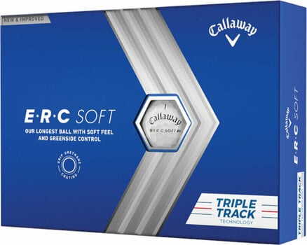 Golfový míček Callaway ERC Soft 2023 Triple Track White - 1