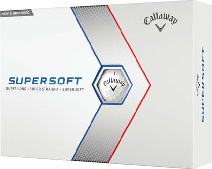 Nova loptica za golf Callaway Supersoft 2023 White - 1