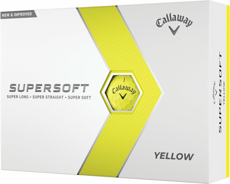 Nova loptica za golf Callaway Supersoft 2023 Yellow