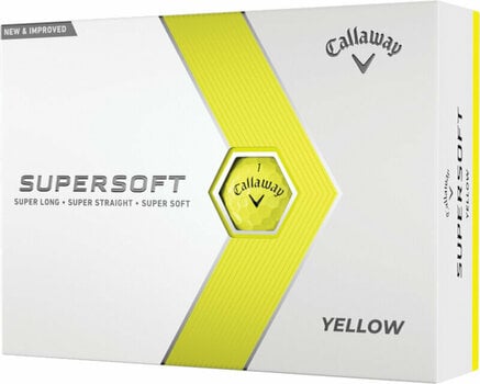 Nova loptica za golf Callaway Supersoft 2023 Yellow - 1