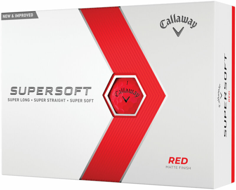 Golfový míček Callaway Supersoft Matte 2023 Red