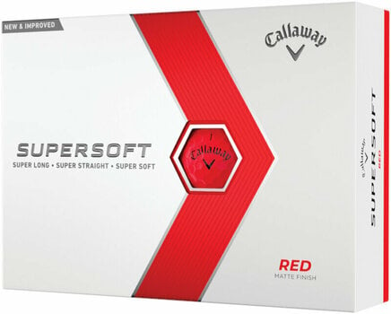 Нова топка за голф Callaway Supersoft Matte 2023 Red - 1