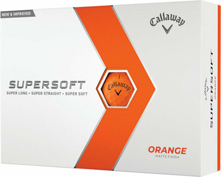 Golf žogice Callaway Supersoft Matte 2023 Orange - 1
