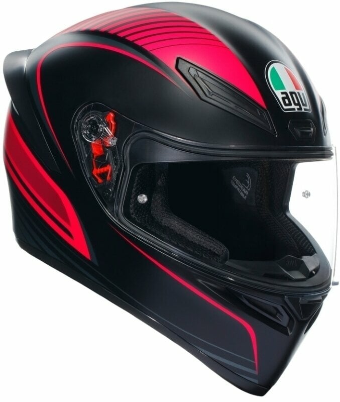 Kypärä AGV K1 S Warmup Black/Pink S Kypärä