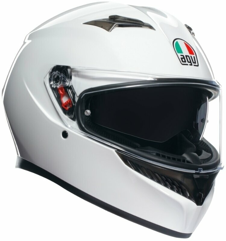 Hjälm AGV K3 Mono Seta White 2XL Hjälm