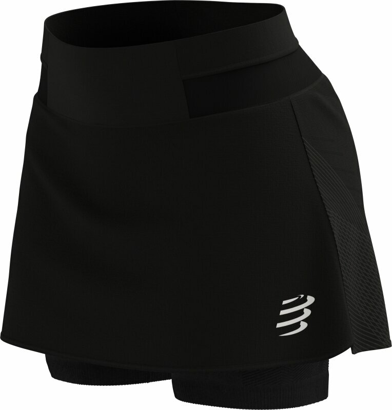 Hardloopshorts Compressport Performance Skirt W Black XS Hardloopshorts