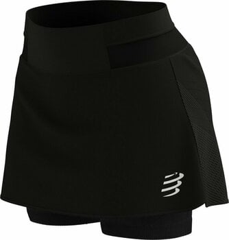 Hardloopshorts Compressport Performance Skirt W Black XS Hardloopshorts - 1