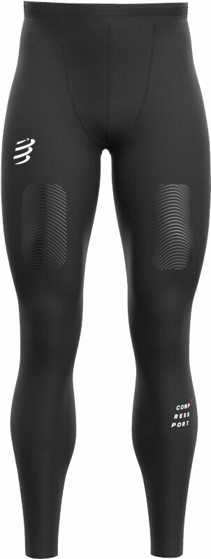 Spodnie/legginsy do biegania Compressport Trail Under Control Full Tights Black T2 Spodnie/legginsy do biegania