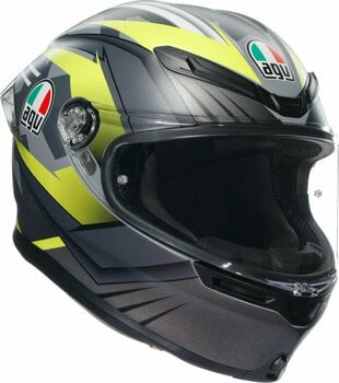 Helmet AGV K6 S Excite Matt Camo/Yellow Fluo XS Helmet - 1