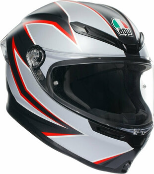 Helmet AGV K6 S Flash Matt Black/Grey/Red L Helmet - 1