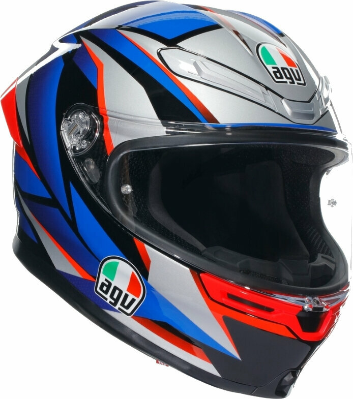 Helmet AGV K6 S Slashcut Black/Blue/Red L Helmet