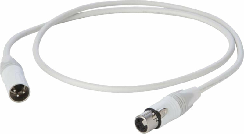 Cablu complet pentru microfoane PROEL ESO210LU3WH Alb 3 m