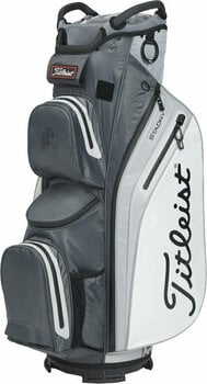 Golfbag Titleist Cart 14 StaDry Charcoal/Grey/White Golfbag - 1