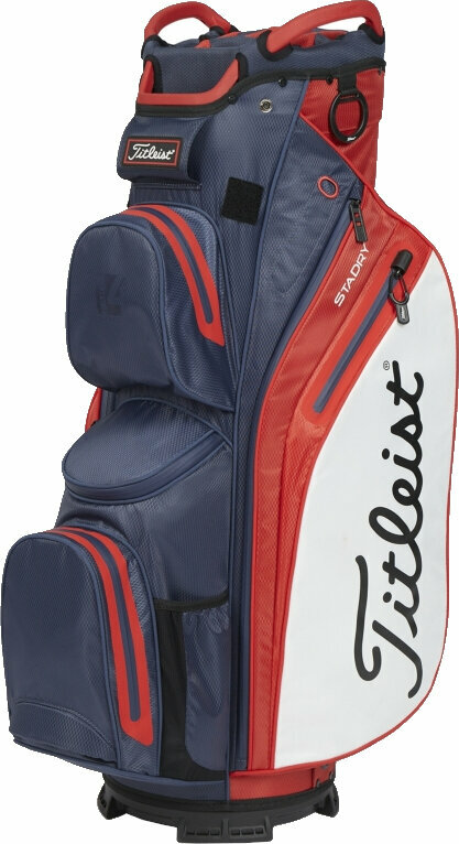 Golf Bag Titleist Cart 14 StaDry Navy/Red/White Golf Bag