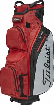 Golf Bag Titleist Cart 14 StaDry Dark Red/Grey/Black Golf Bag - 1