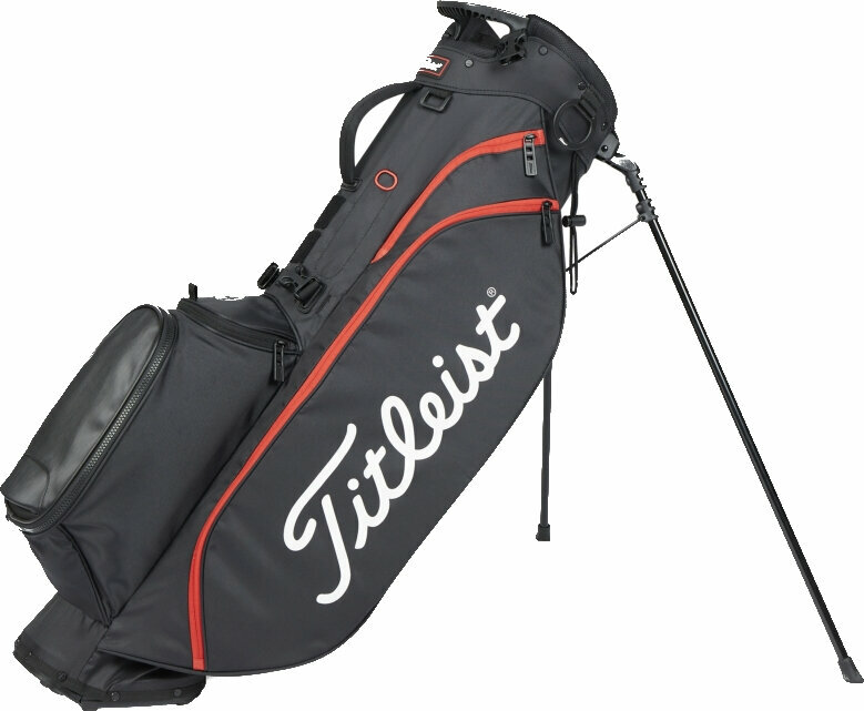 Golfbag Titleist Players 4 Black/Black/Red Golfbag