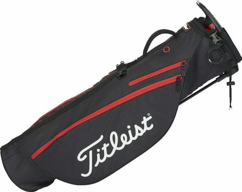 Golf torba Stand Bag Titleist Premium Carry Bag Black/Black/Red Golf torba Stand Bag