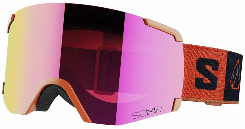 Ski Brillen Salomon S/View Sigma Burnt Ochre/Sigma Poppy Red Ski Brillen