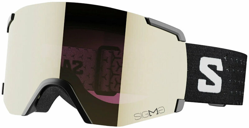 Okulary narciarskie Salomon S/View Sigma Black/Sigma Black Gold Okulary narciarskie