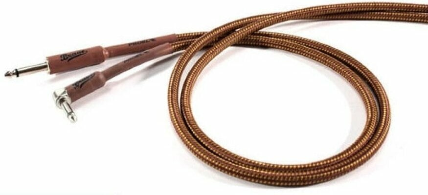 Instrument Cable PROEL BRV120LU3BY Brown 3 m Straight - Angled