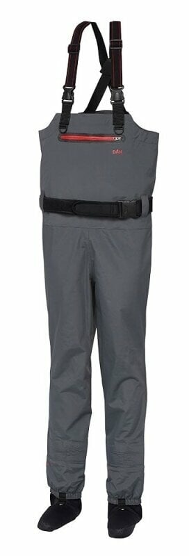 Waders DAM Dryzone Breathable Chest Wader Stockingfoot Grey/Black 2XL