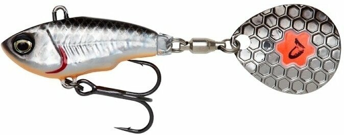 Wobbler til fiskeri Savage Gear Fat Tail Spin (NL) Dirty Silver 5,5 cm 6,5 g