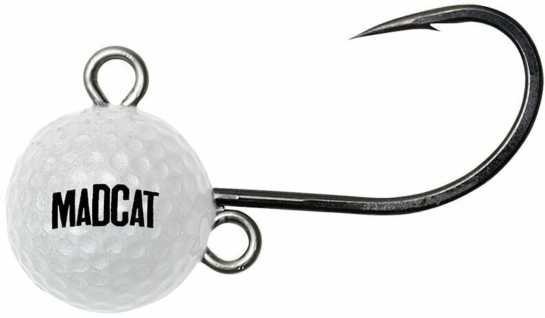 Angelhake MADCAT Golf Ball Hot Ball Jighead 120 g White Angelhake