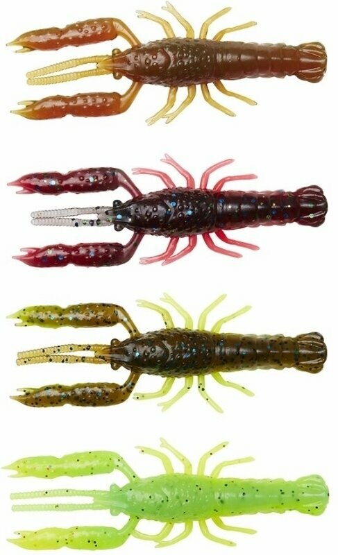 Gummiagn Savage Gear 3D Crayfish Kit Mixed Colors 6,7 cm 5 g-7 g