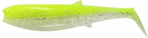 Esca siliconica Savage Gear Cannibal Shad 4 pcs Fluo Yellow Glow 12,5 cm 20 g - 1
