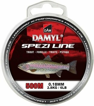 Linha de pesca DAM Damyl Spezi Line Trout Transparent 0,20 mm 500 m 3,2 kg Linha - 1