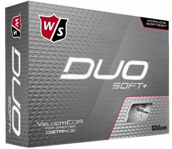 Palle da golf Wilson Staff Duo Soft+ White Maschile Palle da golf