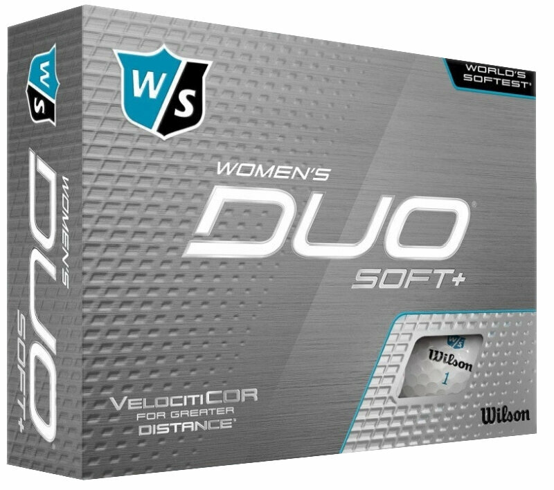 Golf žogice Wilson Staff Duo Soft+ Womens White