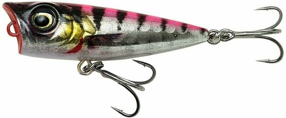 Fishing Wobbler Savage Gear 3D Minnow Popper Pink Barracuda PHP 4,3 cm 2,6 g - 1