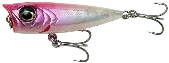 Wobbler de pesca Savage Gear 3D Minnow Popper Pink Head 4,3 cm 2,6 g Wobbler de pesca - 1