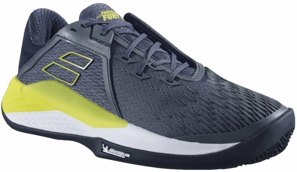 Pánské tenisové boty Babolat Propulse Fury 3 Clay Men Grey/Aero 46,5 Pánské tenisové boty