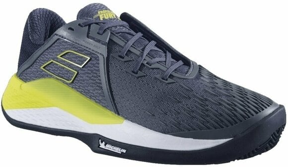 Men´s Tennis Shoes Babolat Propulse Fury 3 Clay Men Grey/Aero 46,5 Men´s Tennis Shoes - 1